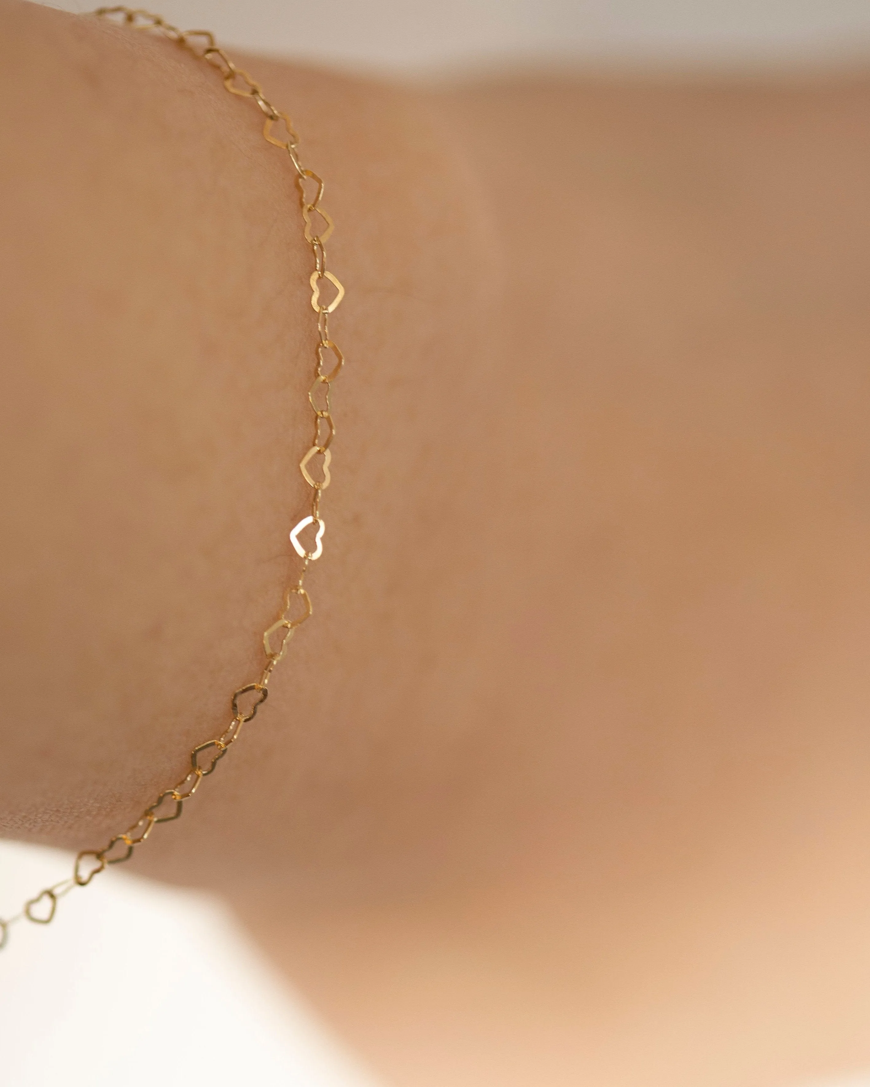 Mini Heart Link Chain Bracelet