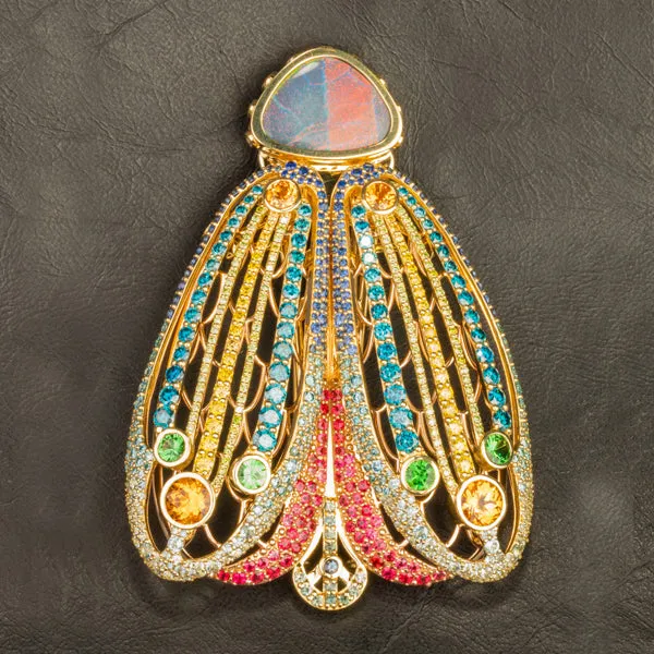 Moth Brooch and Pendant