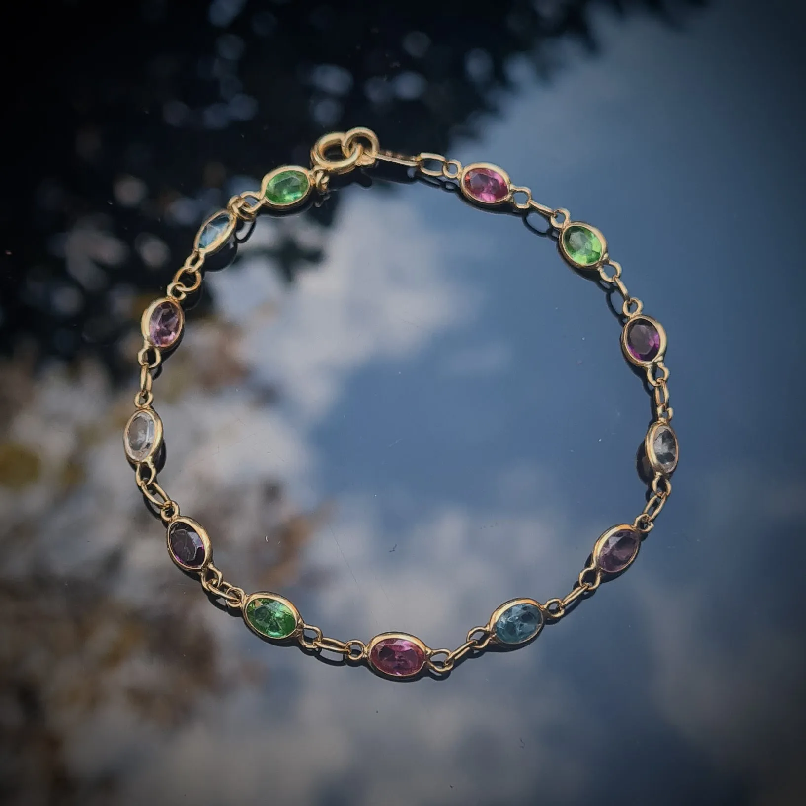 Multi-Stone Spectacle-Set Bracelet