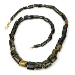 Natural Black Branch Coral Bead Necklace