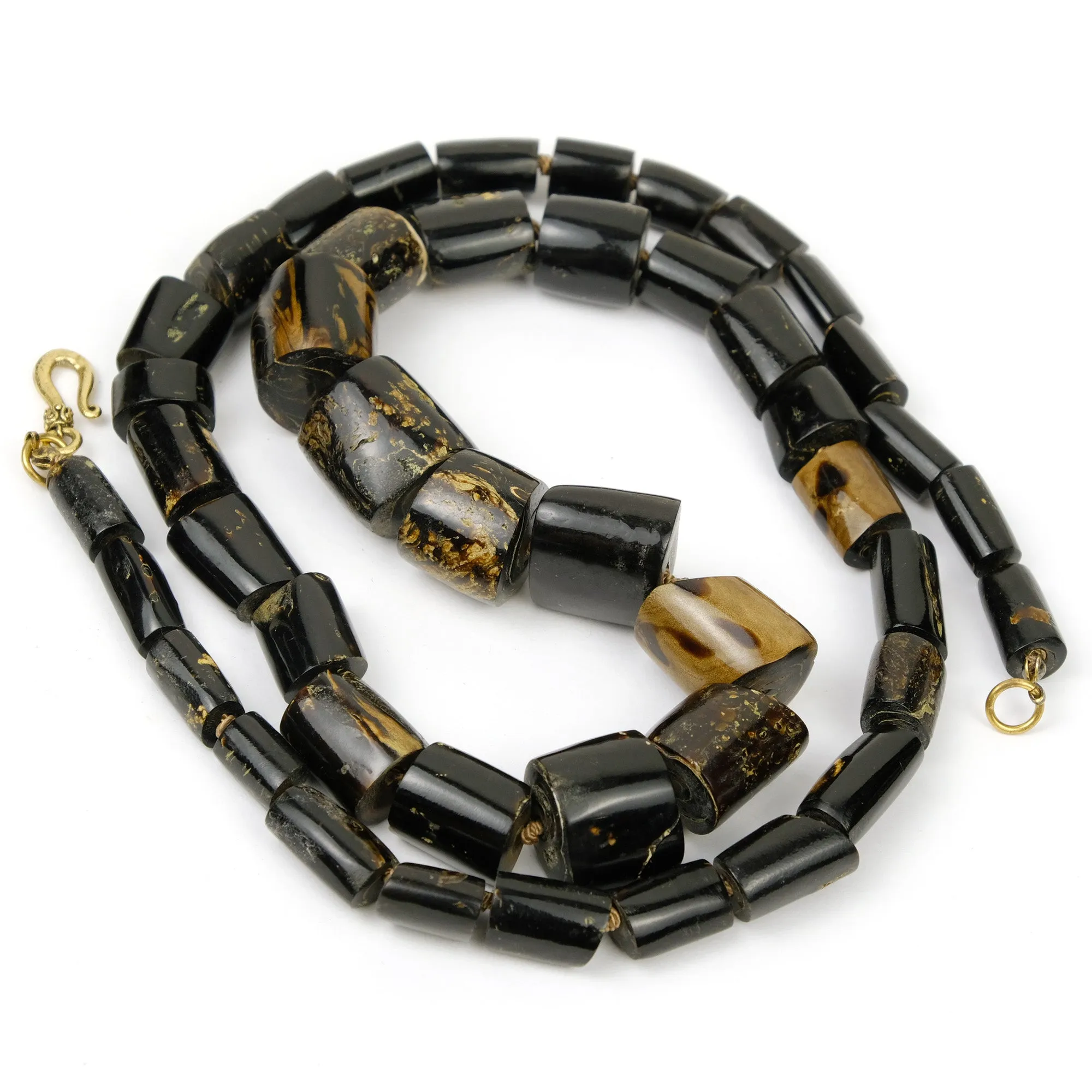 Natural Black Branch Coral Bead Necklace