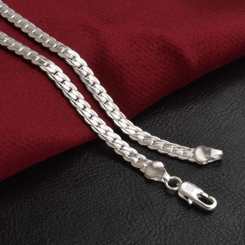 Necklace Chain 925 Sterling Silver  Men