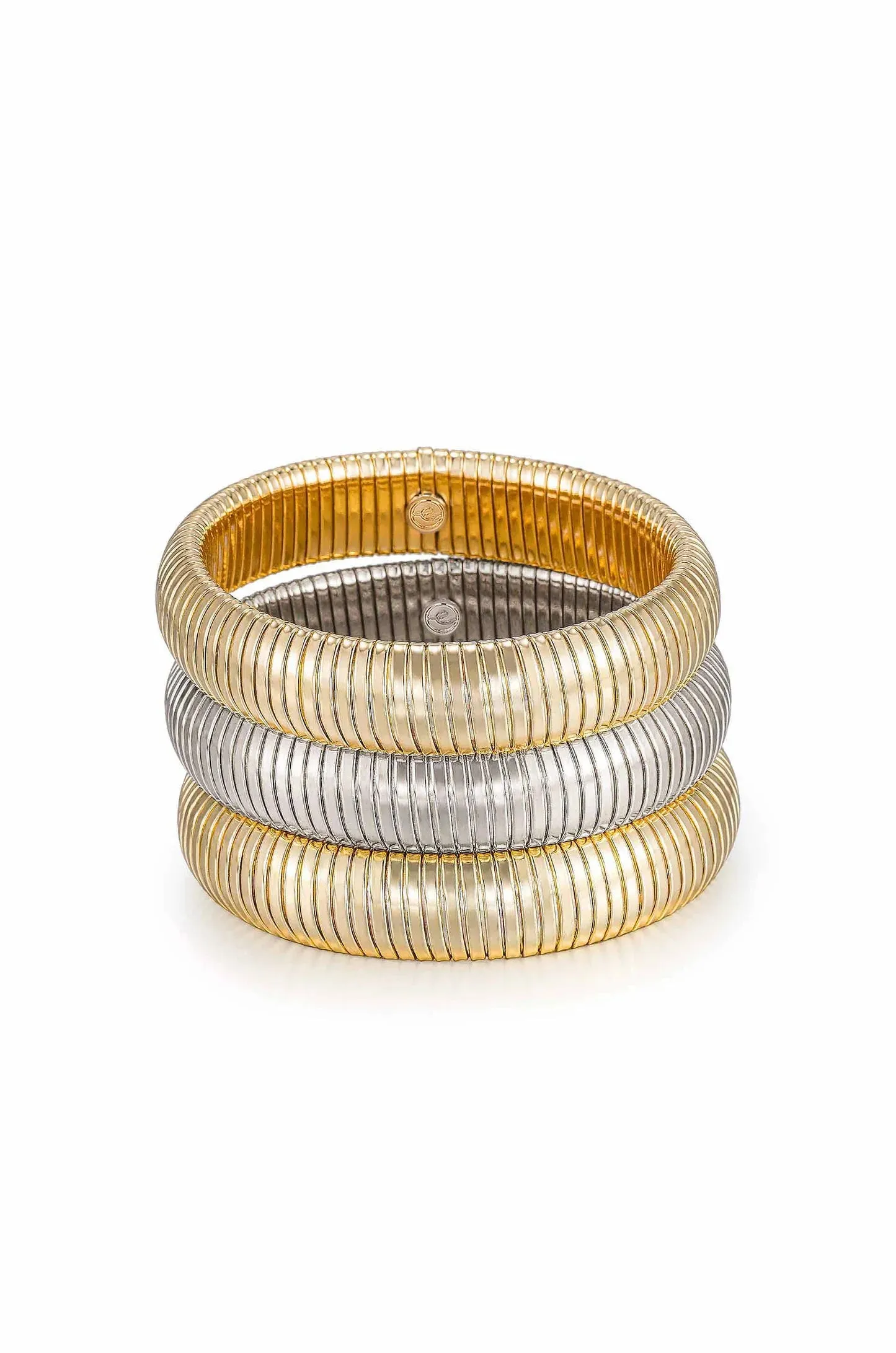 NEW!! Golden Hour Stretch Bracelet Set in Gold and Silver by Ettika