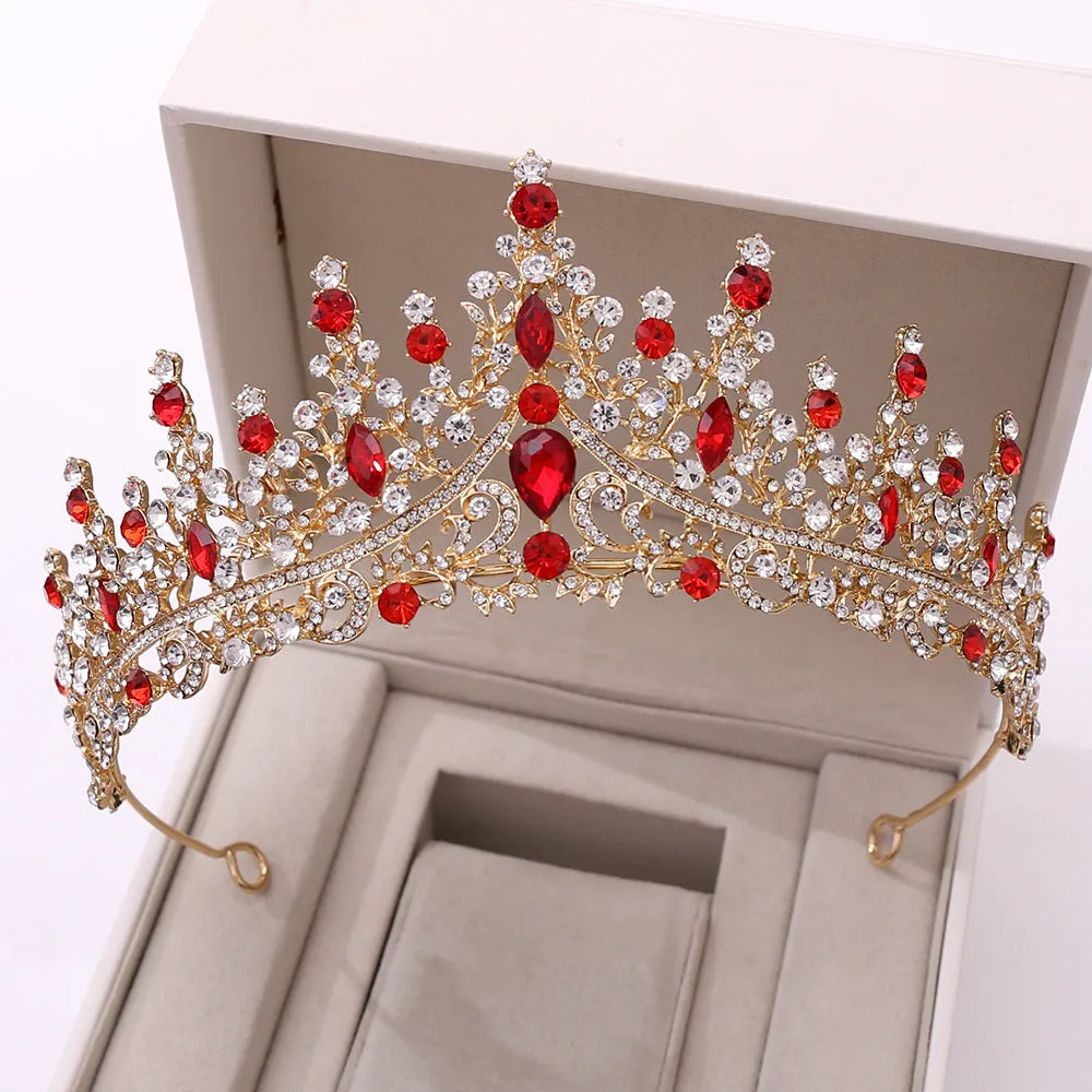 New style wedding crown tiara for the bride, European and American luxury rhinestone wedding