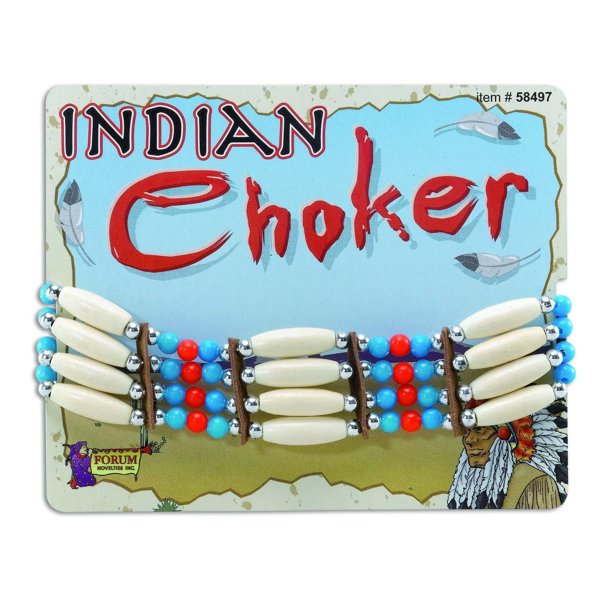 NEW Themed Cowboy Native American Indian Choker for fancy dress parties