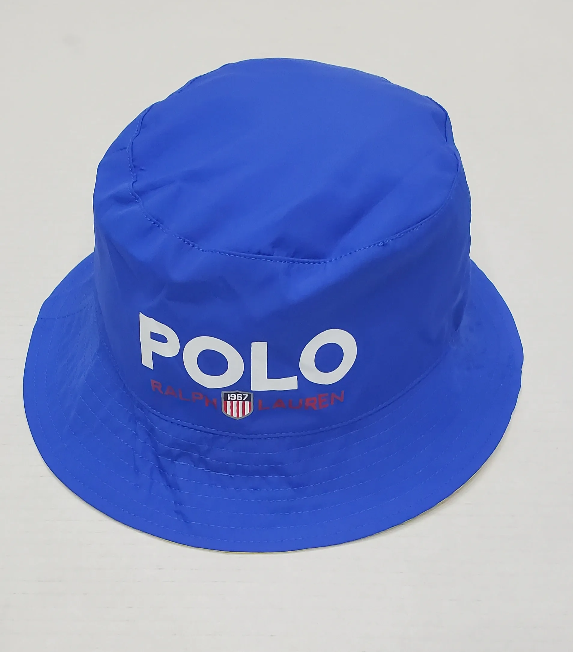 Nwt Polo Ralph Lauren Reversible Kswiss Bucket Hat