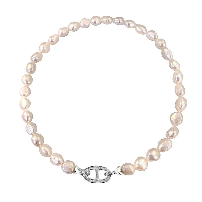 Ocean Wild Baroque Pearl Clavicle Necklace