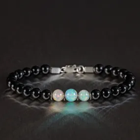 Opal - Black Tourmaline Bracelet I (6-8mm)