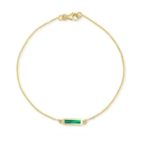 Opal Inlay Bar Bracelet