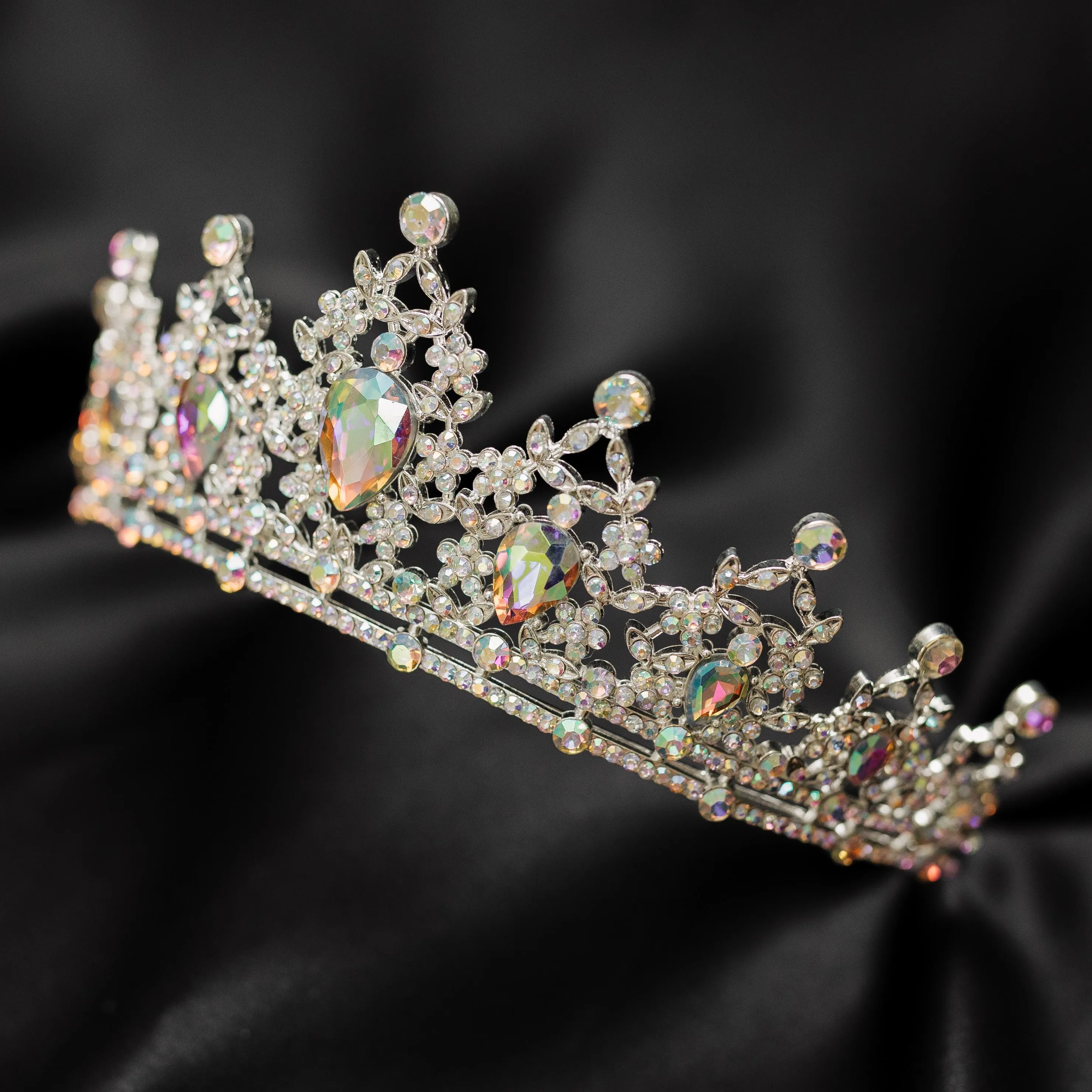 Ophelia's Tiara in Silver & Opal