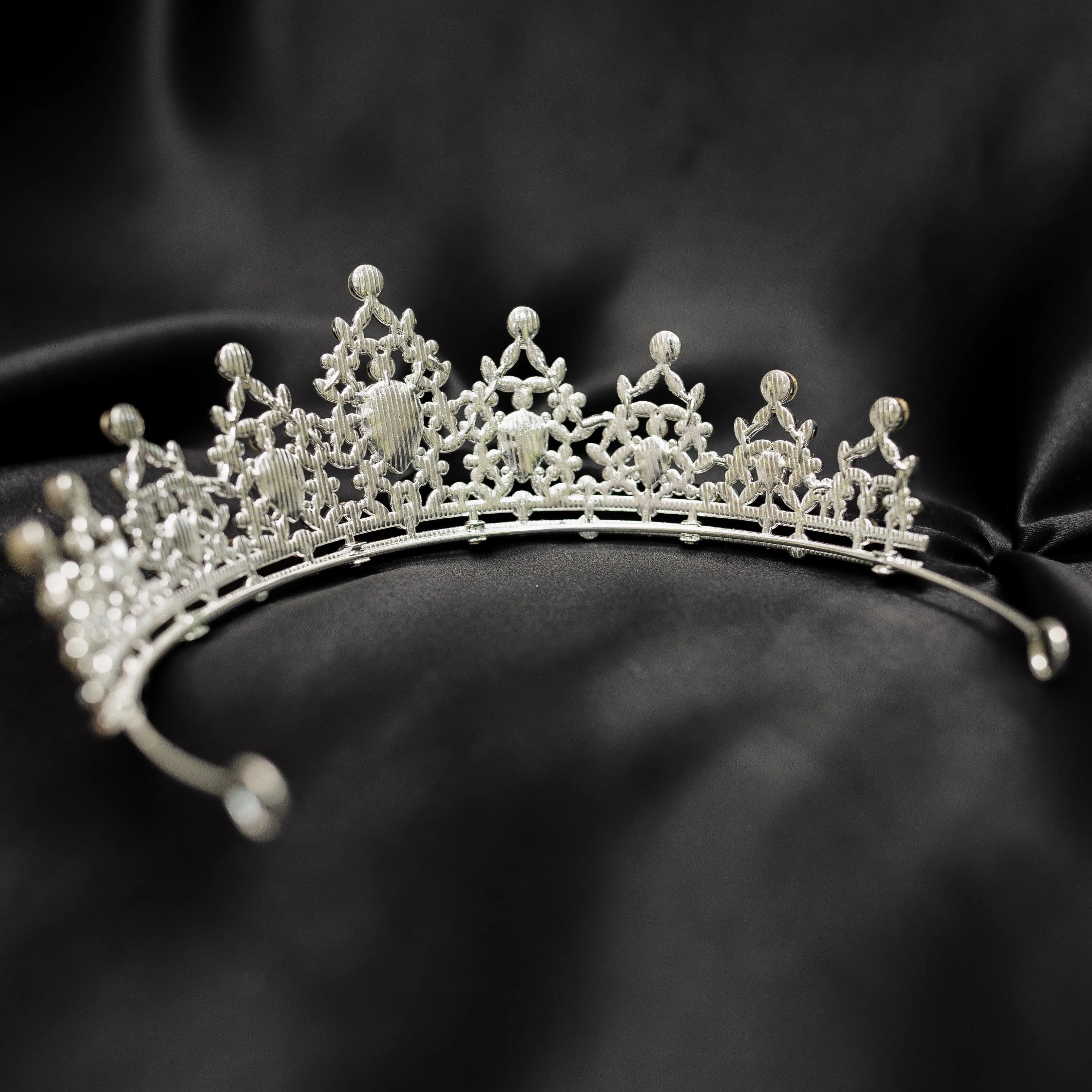 Ophelia's Tiara in Silver & Opal