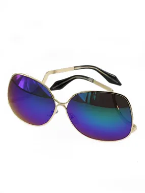 Oversized Square Dark Tint with curved arms Sunglasses