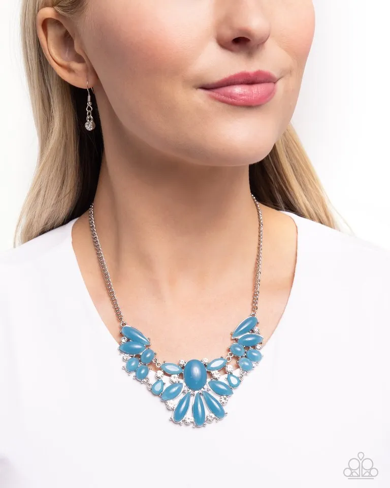 Paparazzi Necklace ~ Dazzling Diadem - Blue