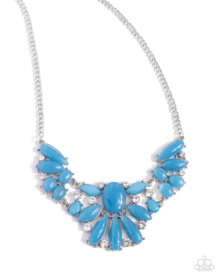 Paparazzi Necklace ~ Dazzling Diadem - Blue