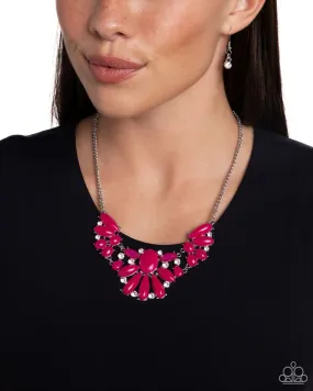 Paparazzi Necklace ~ Dazzling Diadem - Pink