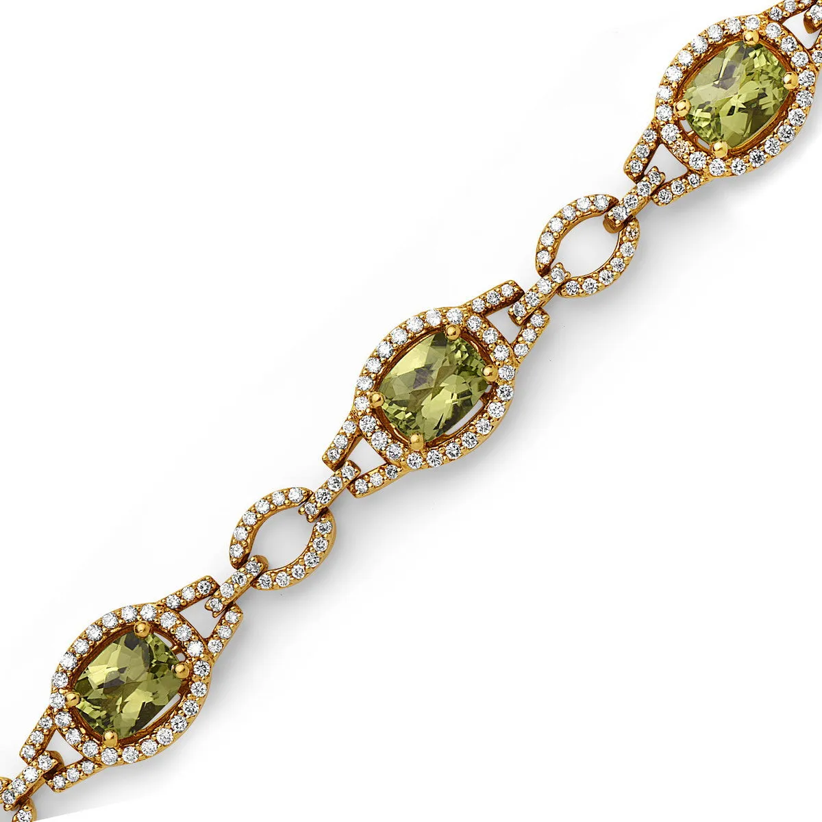 Pastel Diamond Bridle Oval Bracelet