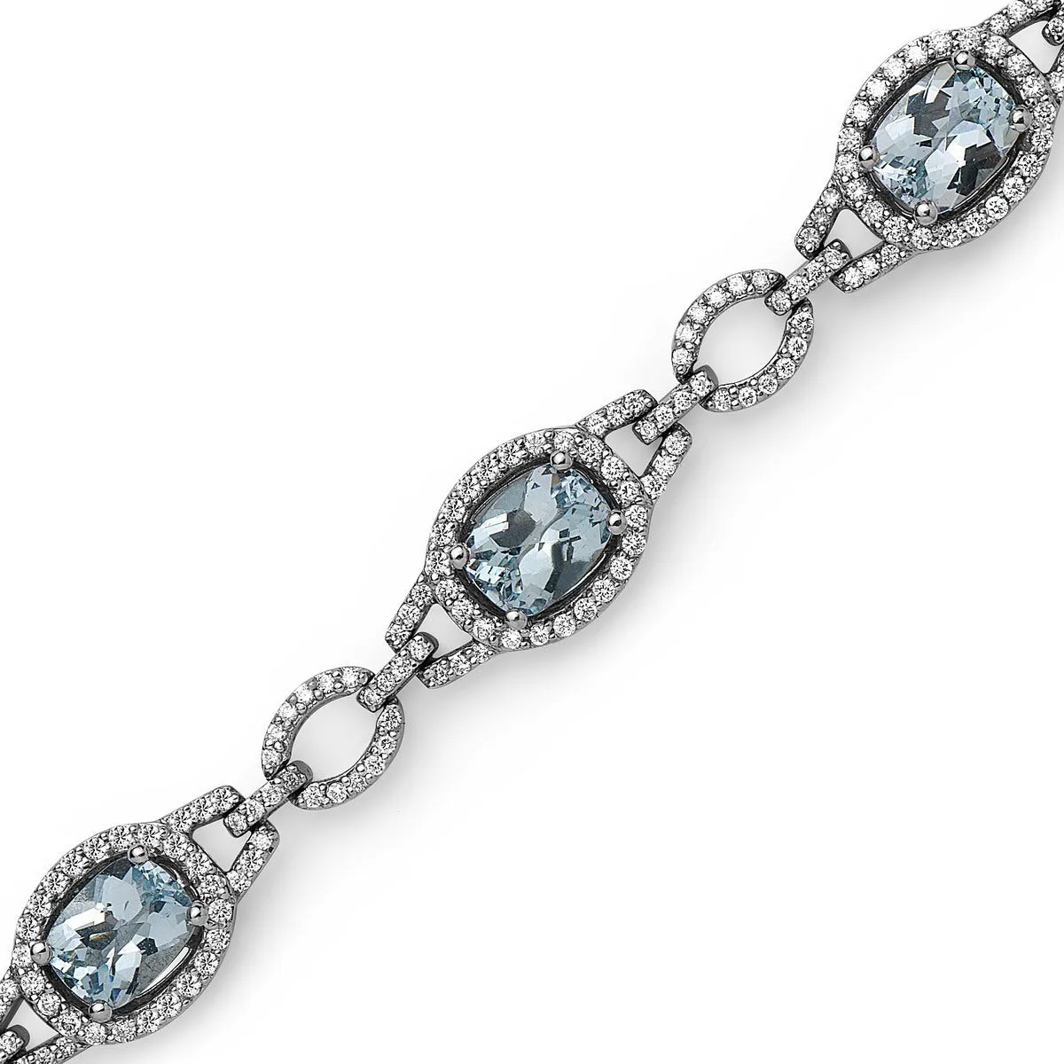 Pastel Diamond Bridle Oval Bracelet