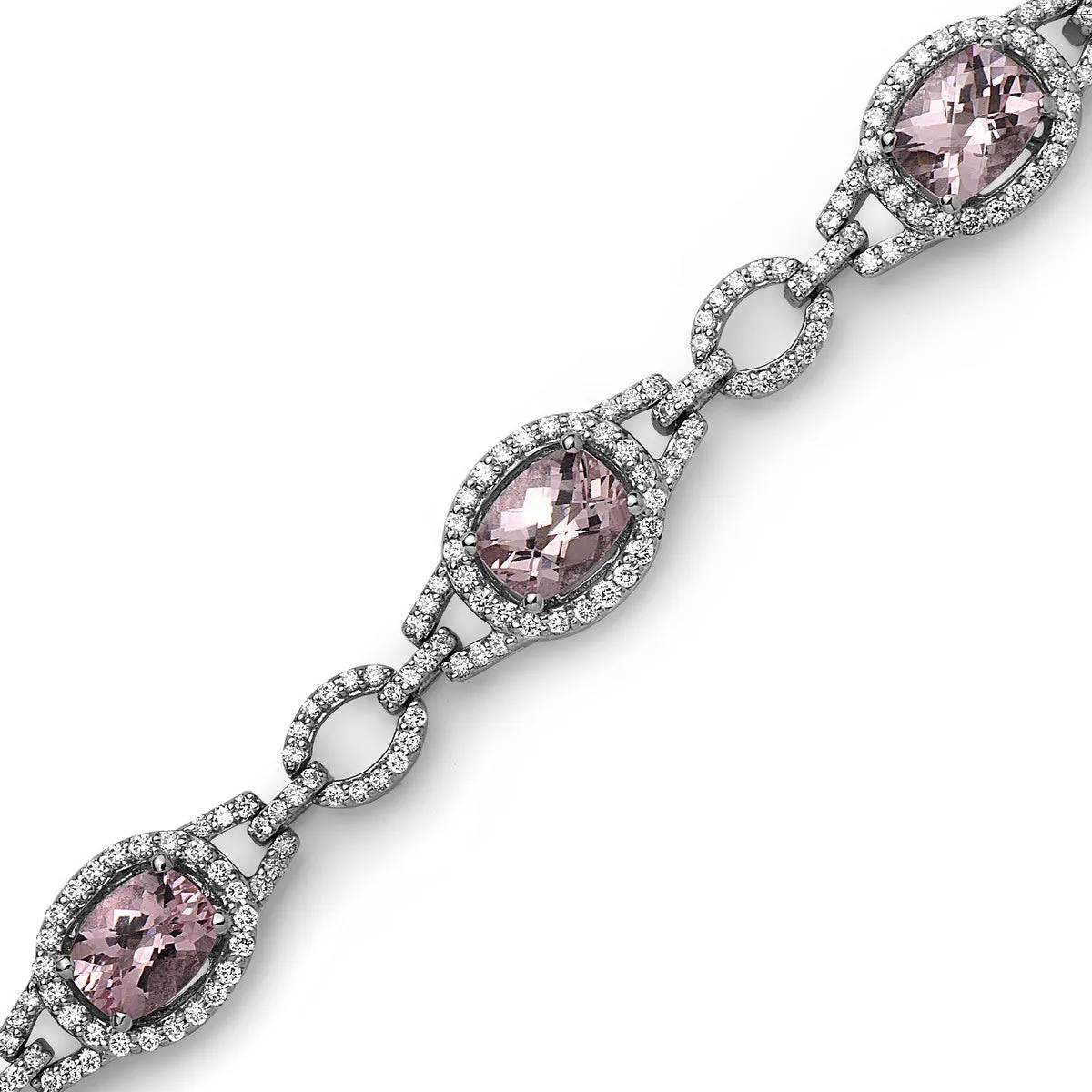 Pastel Diamond Bridle Oval Bracelet