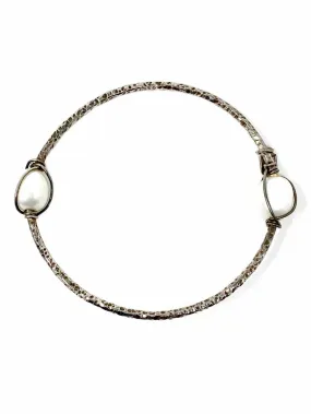 PAT AREIAS Sterling Silver/White Pearl Bracelet