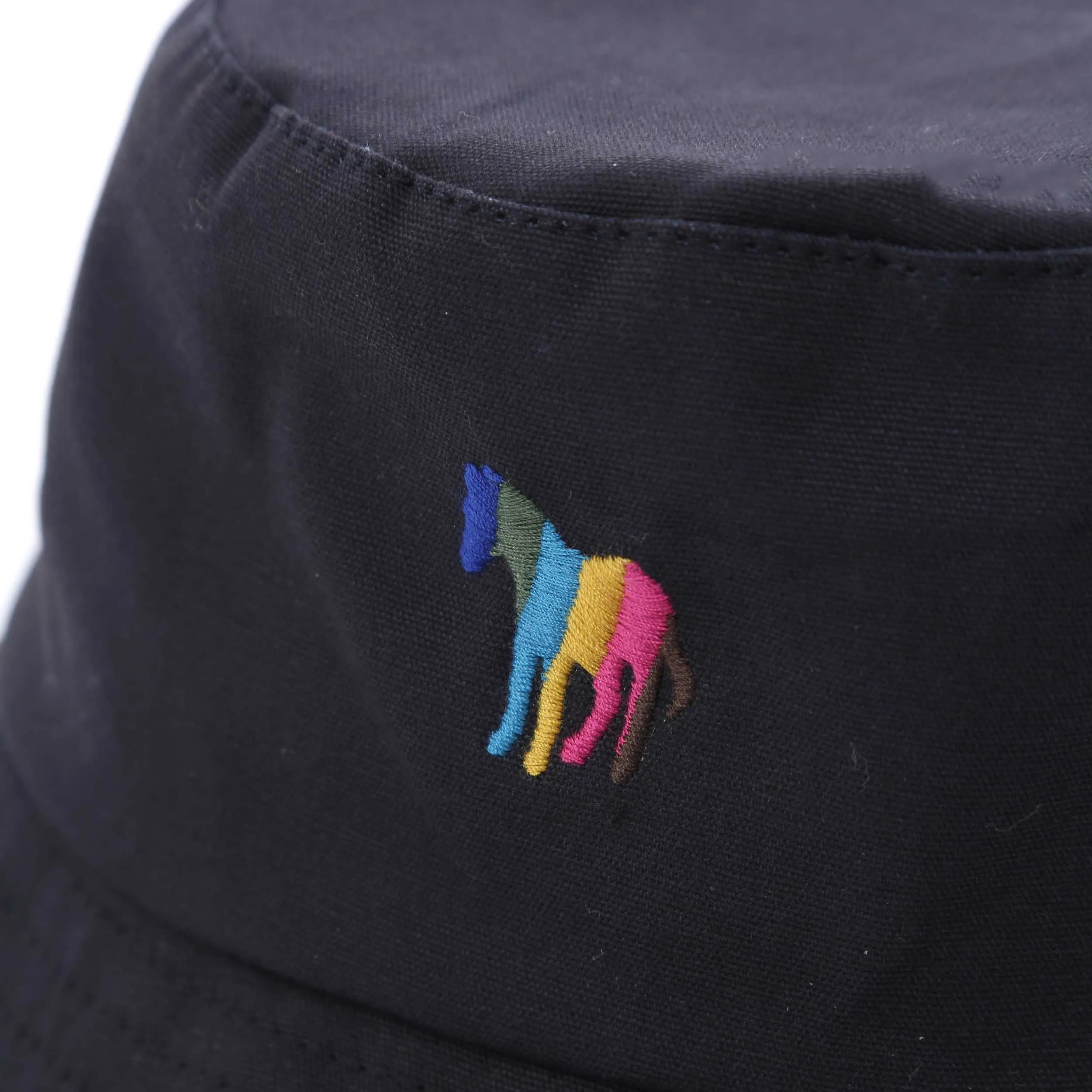 Paul Smith Broad Zebra Bucket Hat in Navy