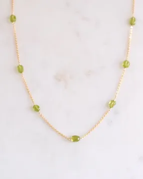 Peridot beaded Necklace