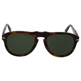 Persol PO0649 Sunglasses-108/58 Caffe' (Crystal Green Polarized Lens)-52mm