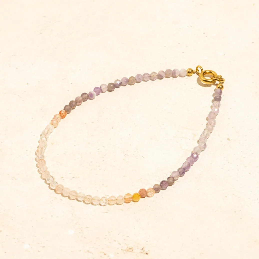 Petite Sparkling Ombré Gemstone Bracelet - 14K Vermeil