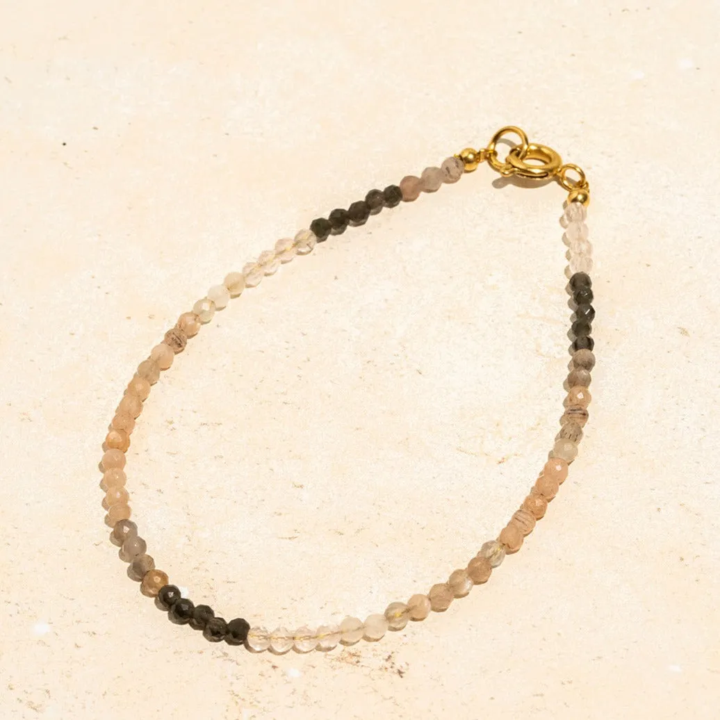 Petite Sparkling Ombré Gemstone Bracelet - 14K Vermeil