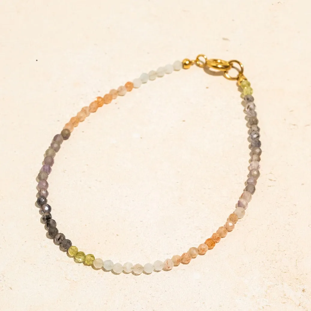 Petite Sparkling Ombré Gemstone Bracelet - 14K Vermeil