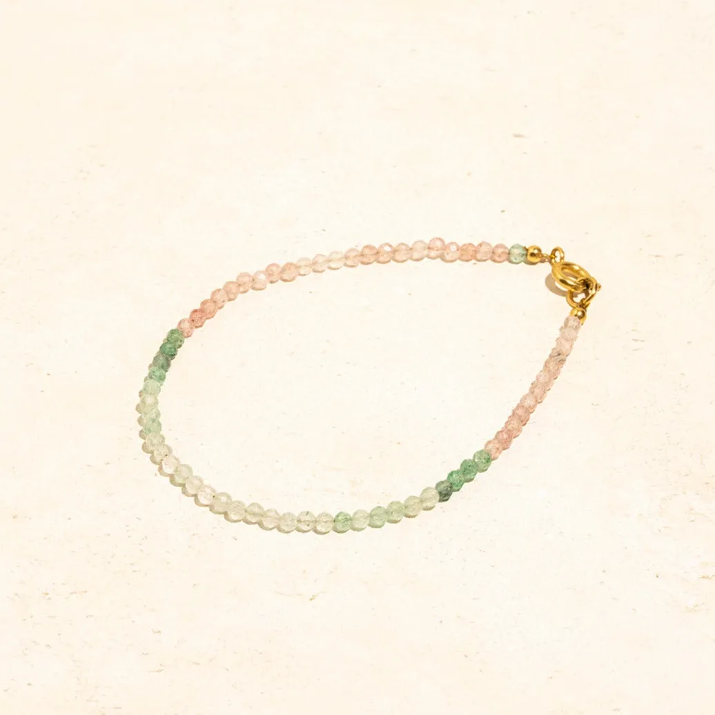 Petite Sparkling Ombré Gemstone Bracelet - 14K Vermeil