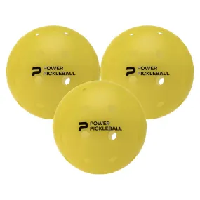 Power 3 Pack Pickleball Balls Yellow