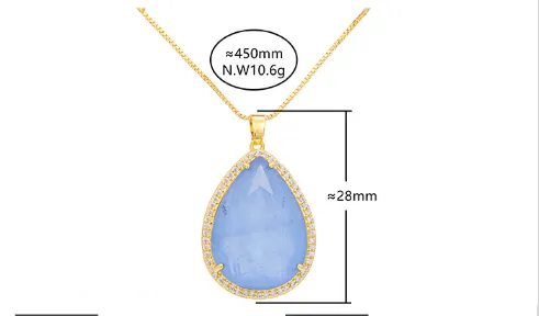 Pre Order:  Teardrop Pendant Necklace   Earrings