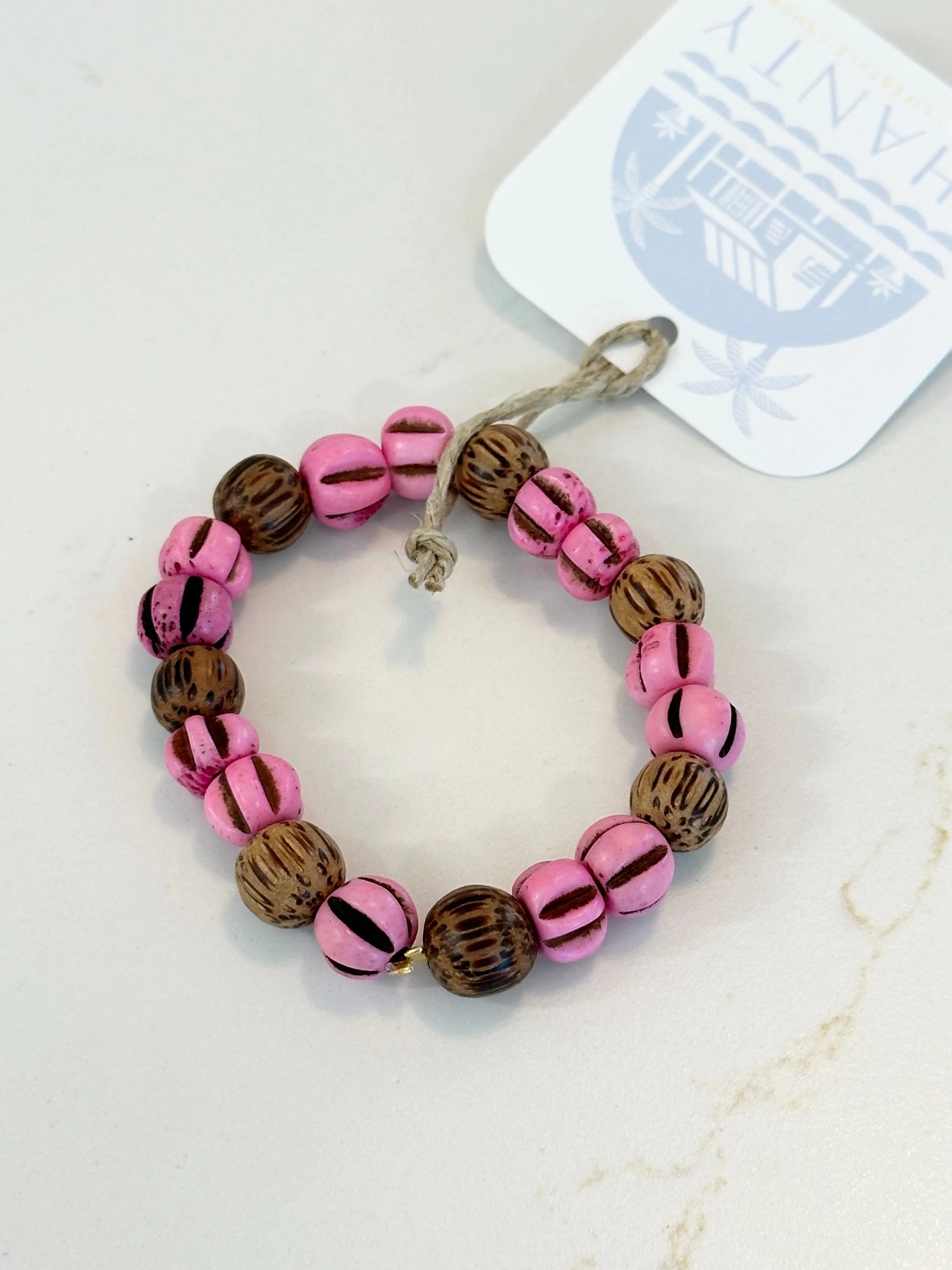 "Lucia Pink" Stretch Bracelet