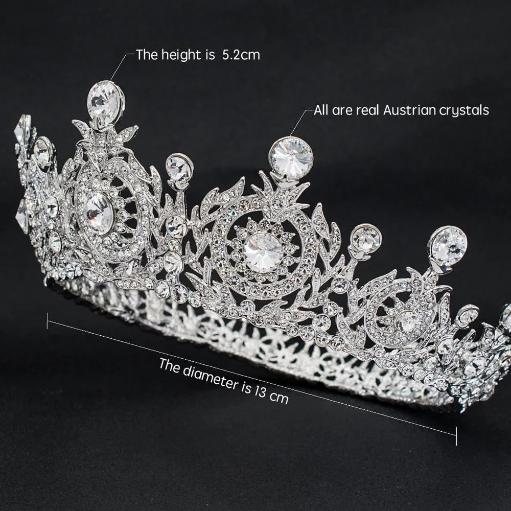 Real Austrian crystals Taira for wedding, bridal royal tiaras diadem SHA8641