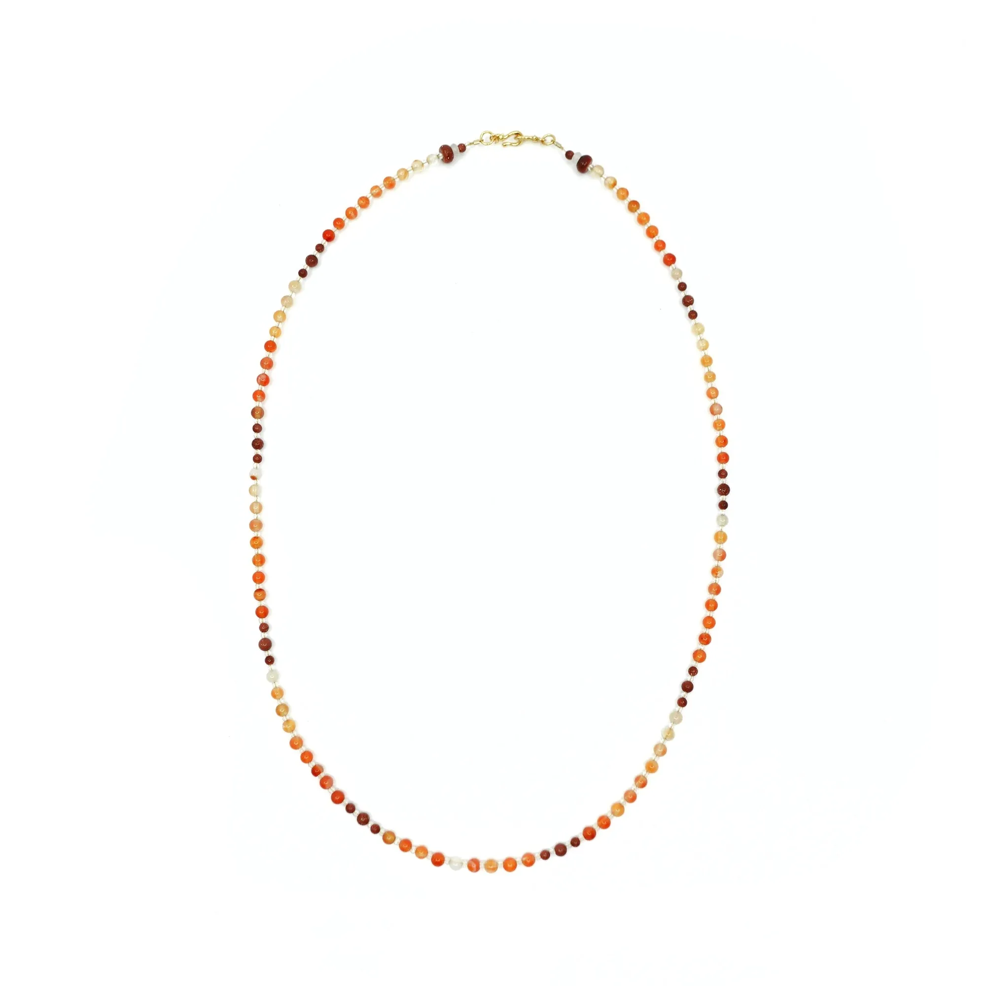 Return to Origin 4mm Carnelian Necklace