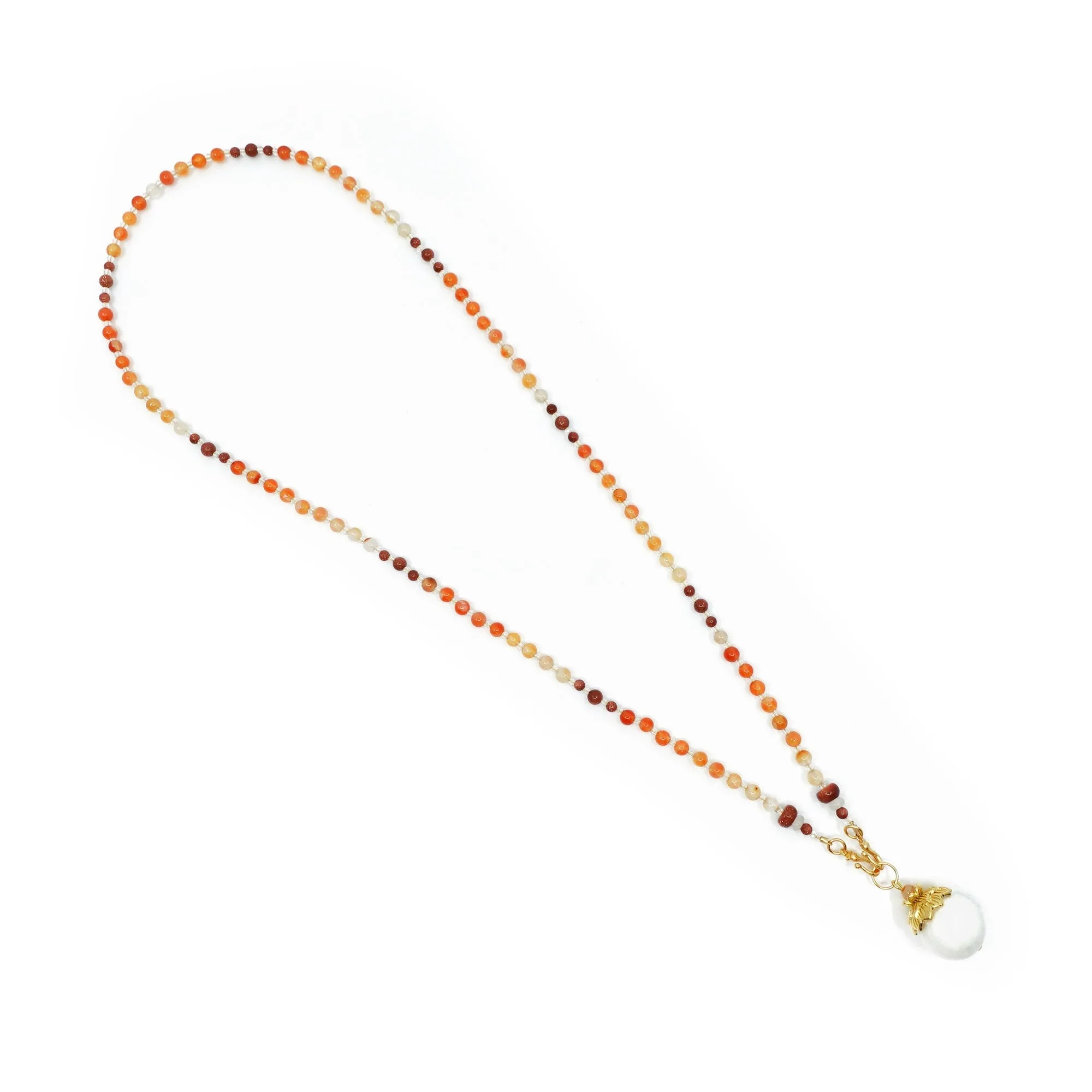 Return to Origin 4mm Carnelian Necklace