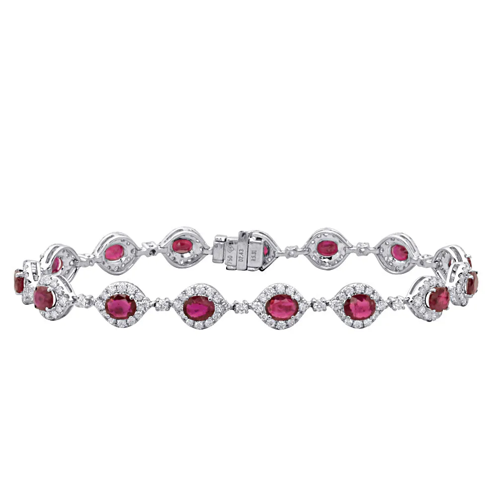 Ruby and Diamond Bracelet