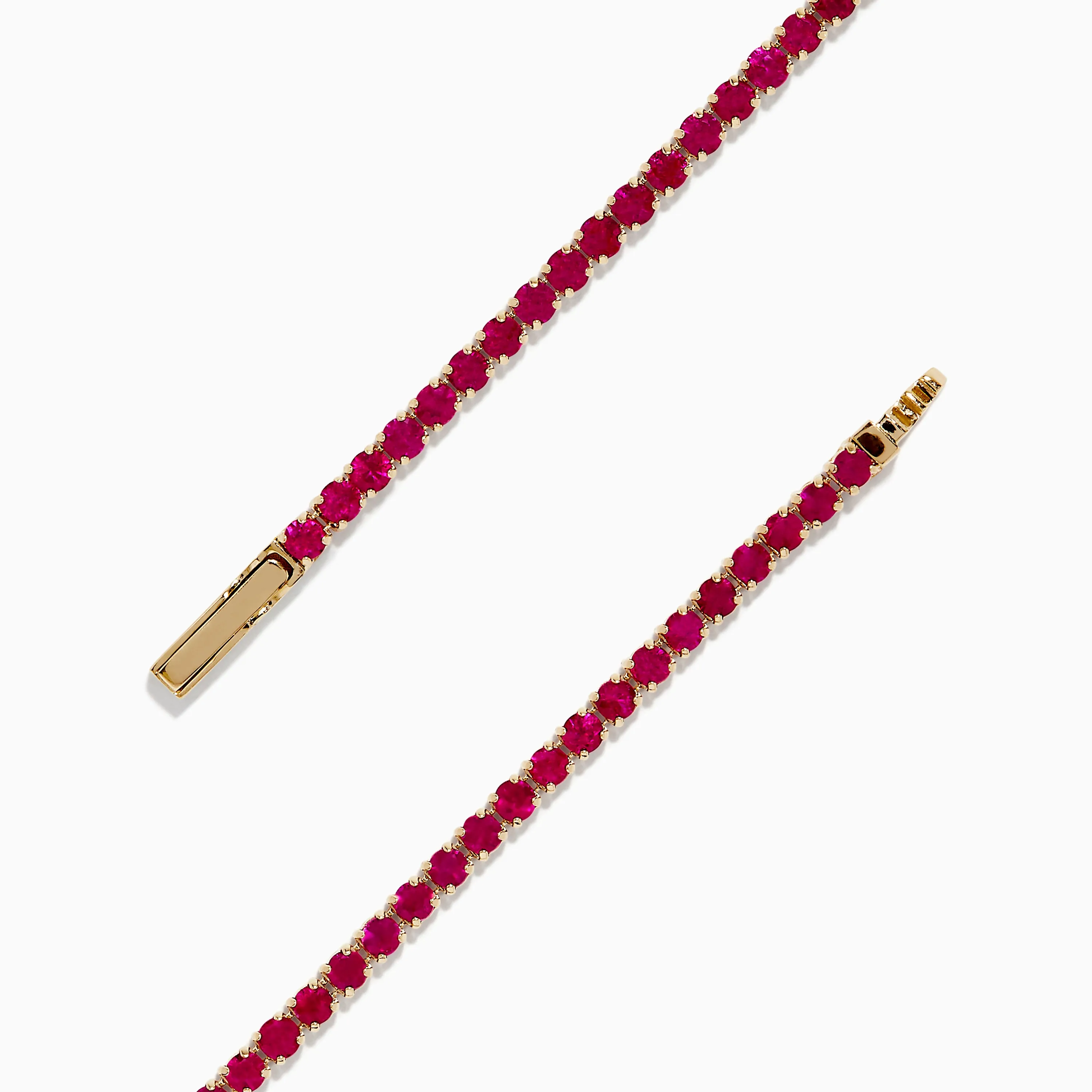 Ruby Royale 14K Yellow Gold Ruby Tennis Bracelet