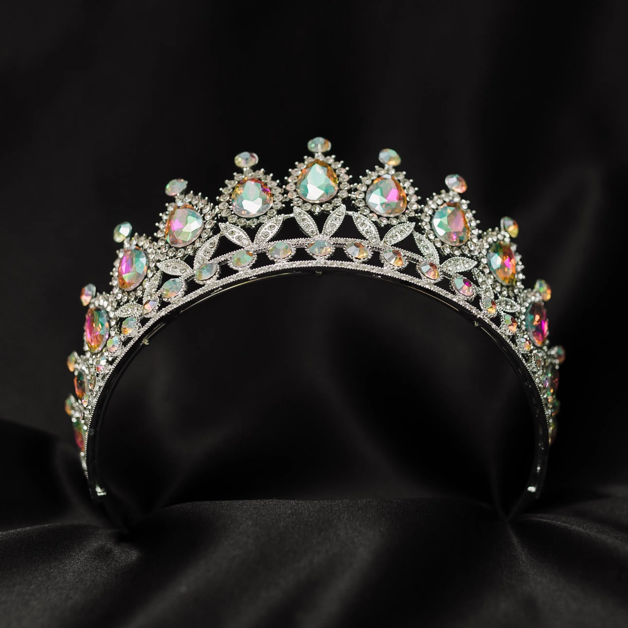 Saya's Tiara in Opal & Silver