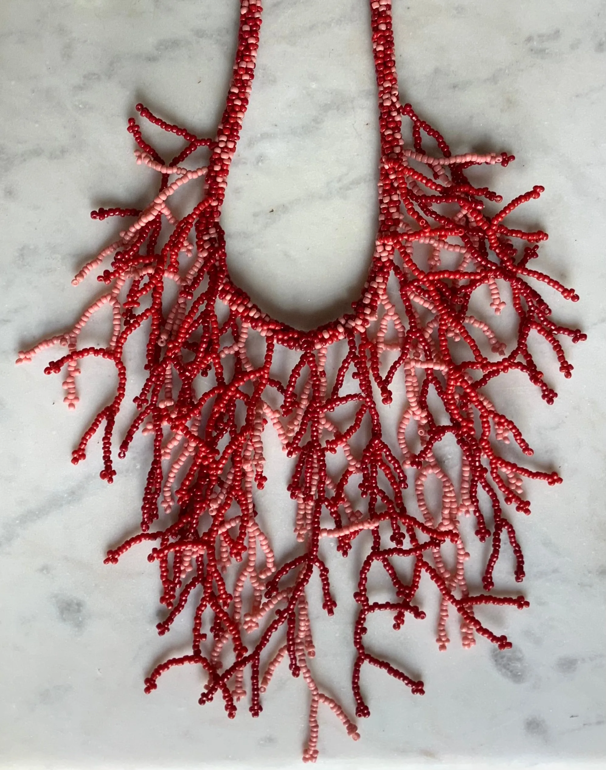 Sea Coral Beaded Necklace