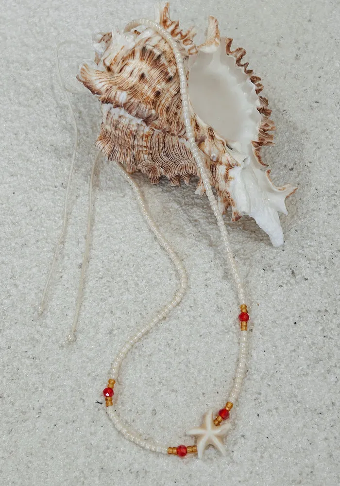 Sea Stars Necklace - Coral