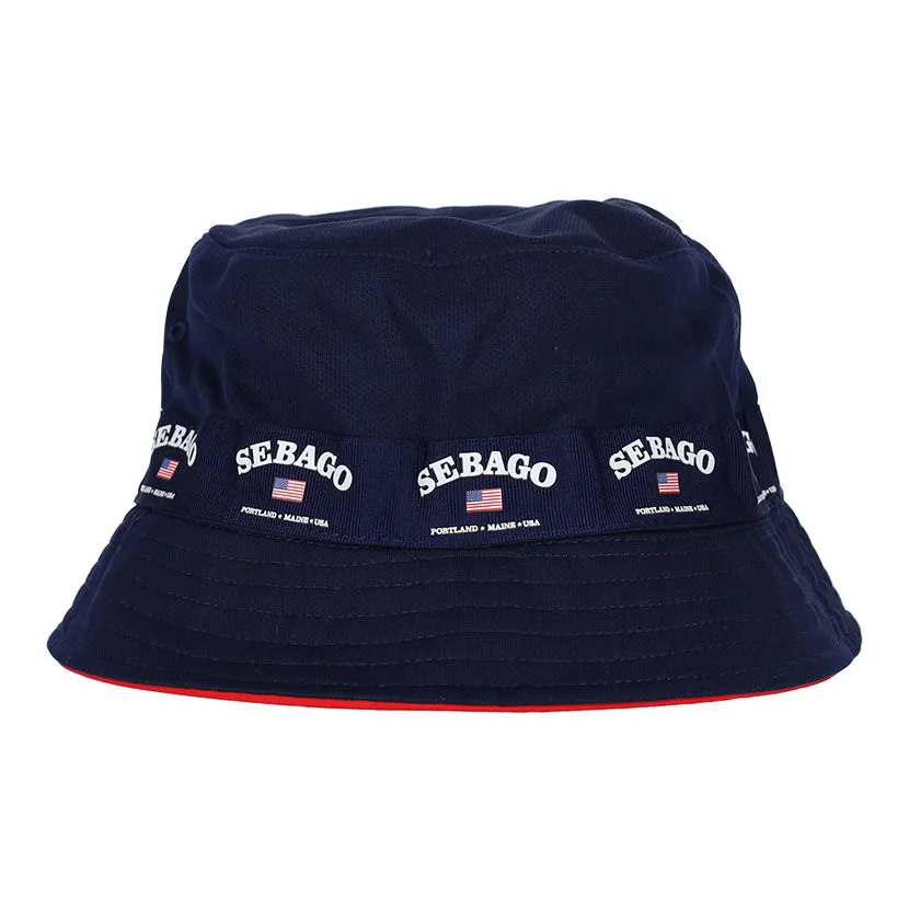 Sebago Helmsman Reversible Bucket Hat – Red