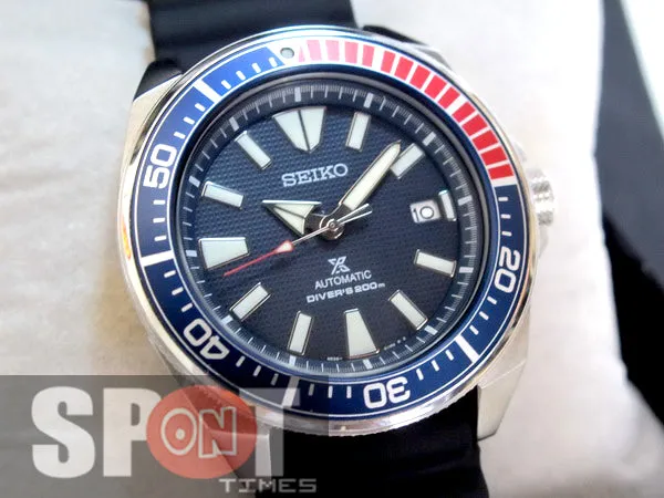 Seiko Samurai Pepsi Prospex Diver Men's Watch SRPB53K1