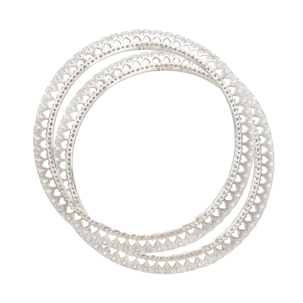 Single Line Diamonds Lookalike Bangles (2.4)