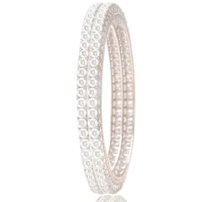 Single Line Diamonds Lookalike Bangles (2.4)