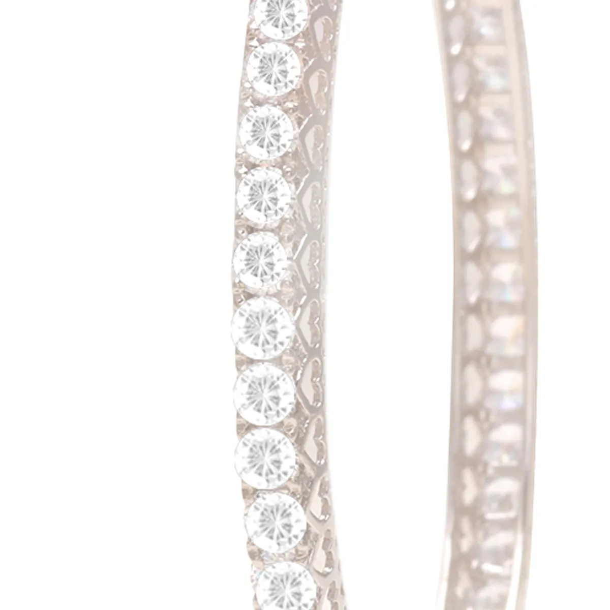 Single Line Diamonds Lookalike Bangles (2.4)