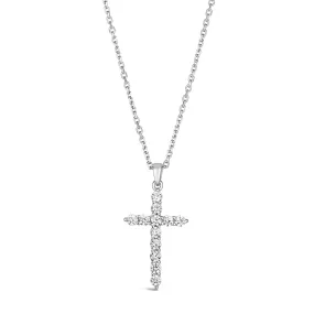 Skinny Diamond Cross Necklace