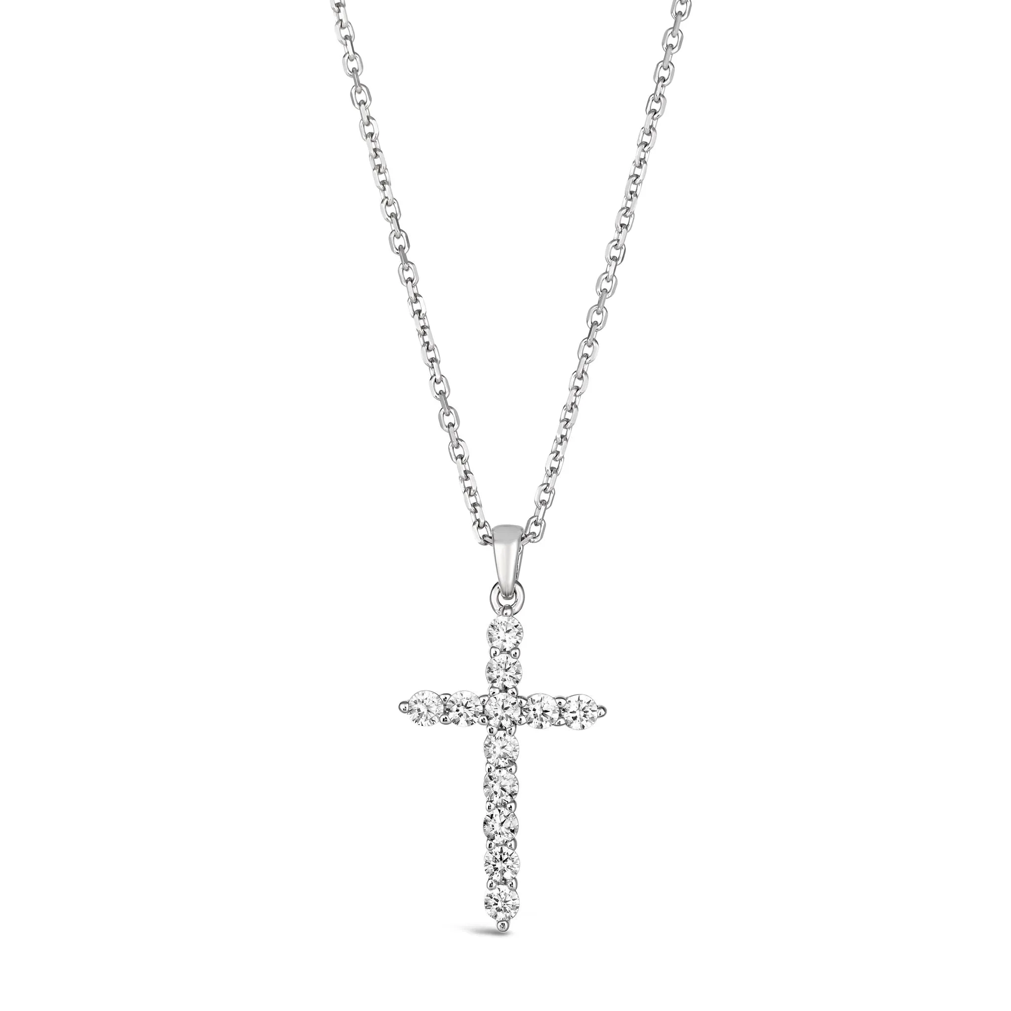 Skinny Diamond Cross Necklace