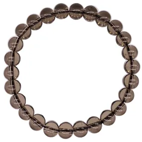 Smoky Quartz Beaded Crystal Bracelet