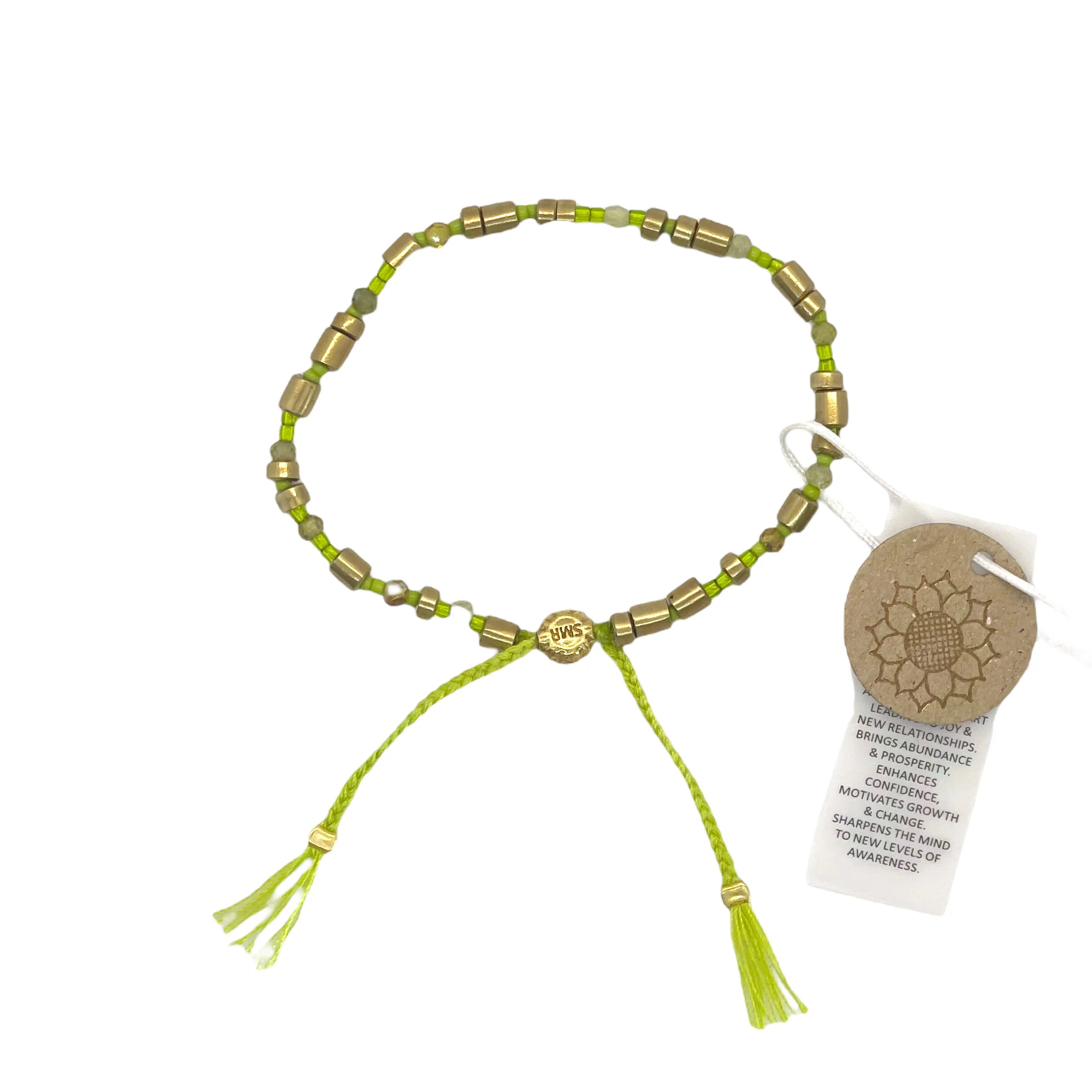 smr | Peridot | Earth Collection bracelet